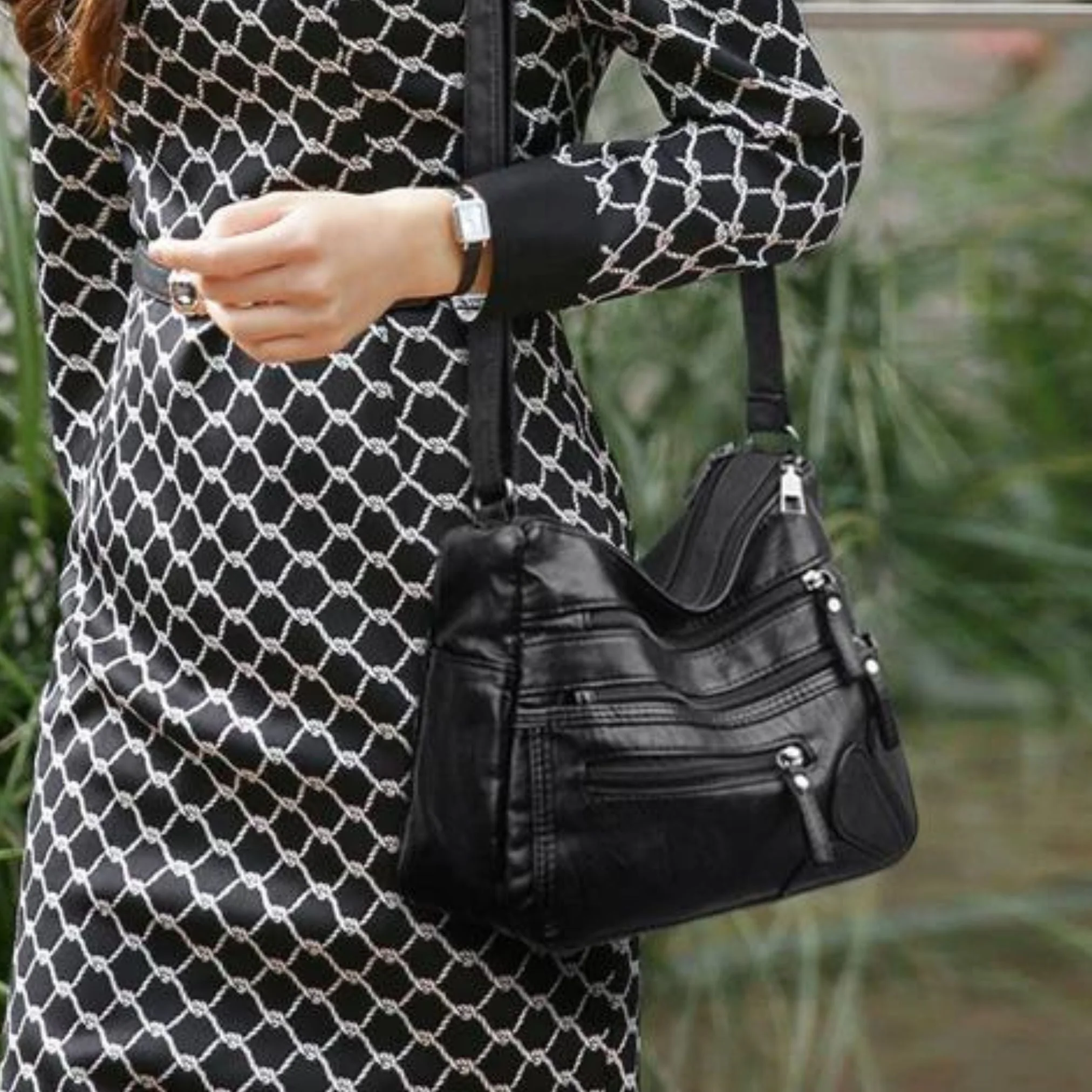 Bolsa Transversal Feminina em Couro - Stephan Ferrera - Image 7