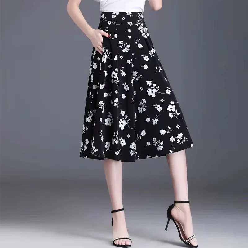 [COMPRE 1 E LEVE 2] Calça-Saia Olivia™ Midi Floral com Cintura Alta / Toque de Feminilidade e Frescor que Valoriza Você em Qualquer Ocasião! - Image 7