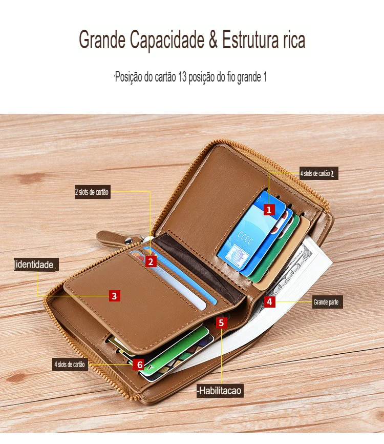 Carteira de Couro Masculina - Image 3