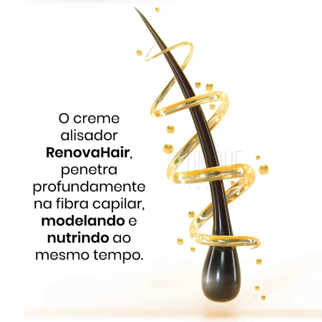 Renova Hair Alisador Natural para Cabelos Sedosos e Brilhantes - Image 5