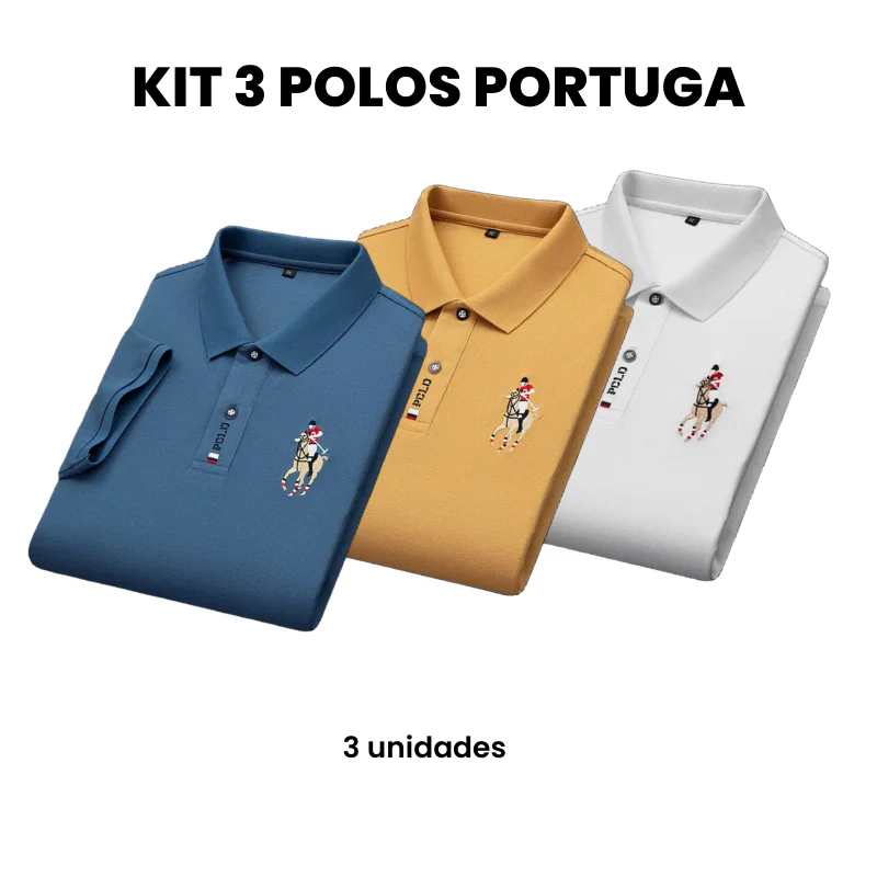 Compre 2 Leve 3 - Camisa Masculina Polo Portuga - Image 10