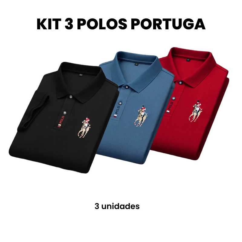 Compre 2 Leve 3 - Camisa Masculina Polo Portuga - Image 24