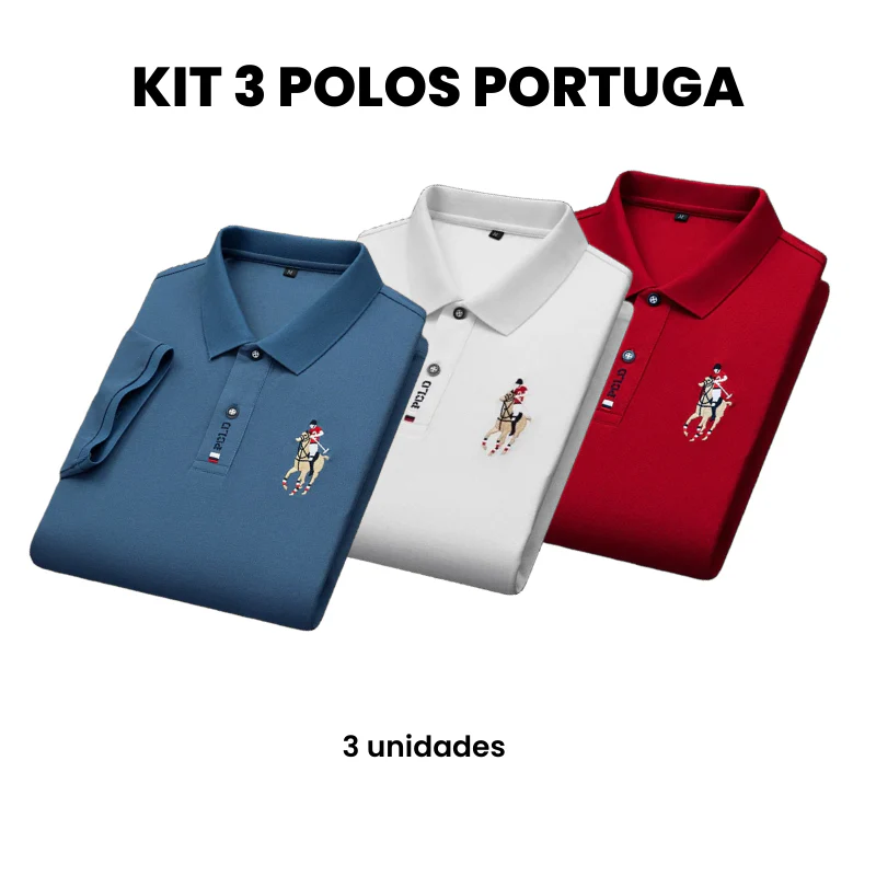Compre 2 Leve 3 - Camisa Masculina Polo Portuga - Image 5
