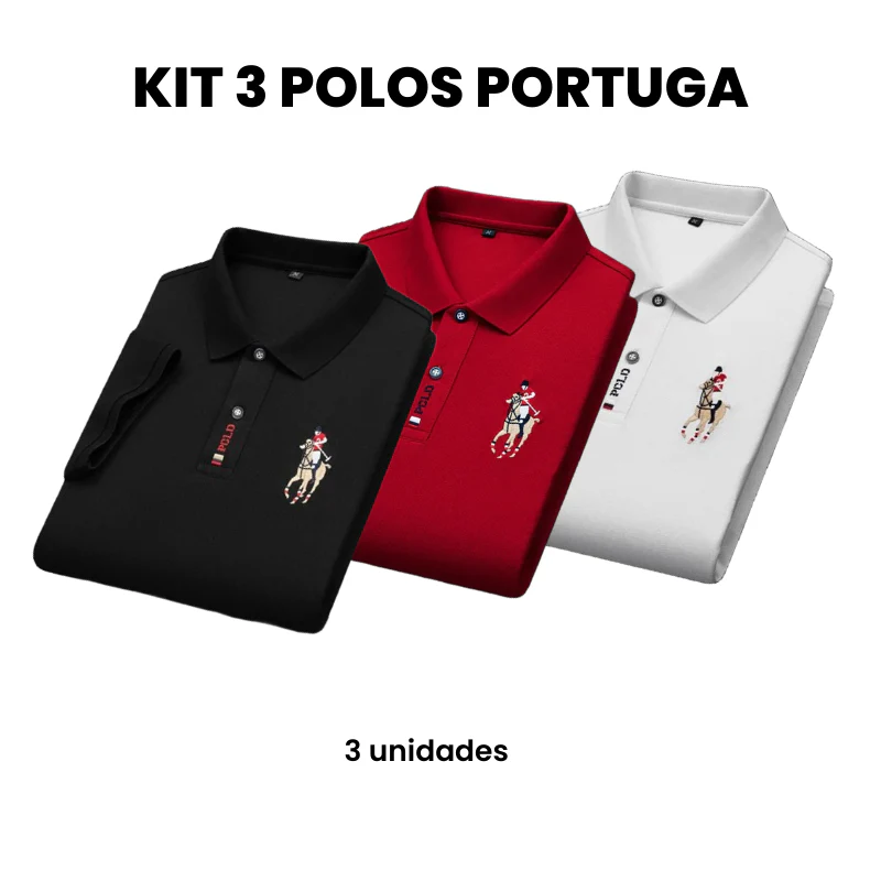 Compre 2 Leve 3 - Camisa Masculina Polo Portuga - Image 9