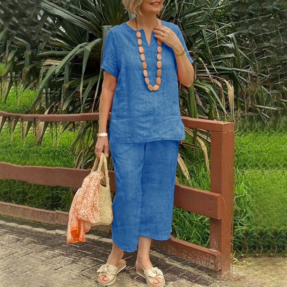 Conjunto em Algodão e Linho Anabela - Image 3