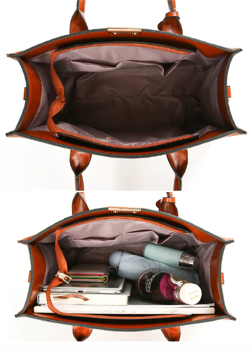 Conjunto Feminino em Couro Bolsa + 2 Carteira - Premium Bags - Image 15