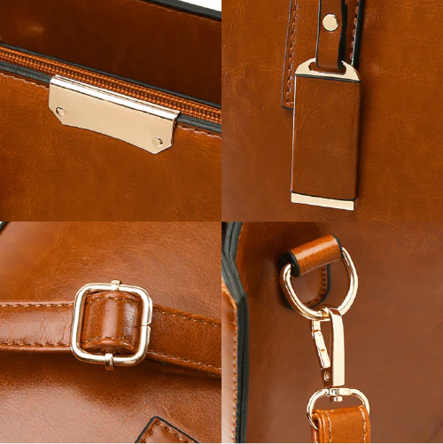 Conjunto Feminino em Couro Bolsa + 2 Carteira - Premium Bags - Image 8