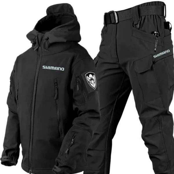 Conjunto Jaqueta Impermeável Militar com Proteção UV + Calça de Pesca Tática - Shimano - Image 3