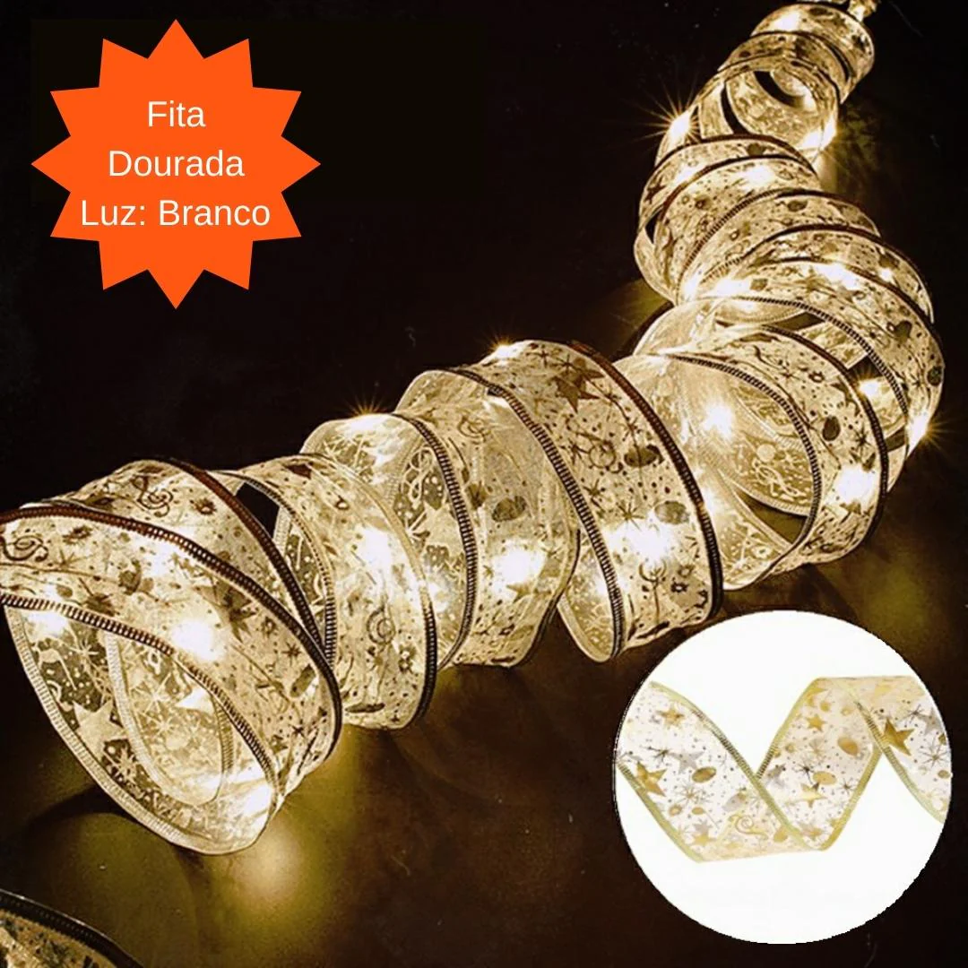 Fita Decorativa Natalina para Árvore de Natal com Iluminação - Image 7
