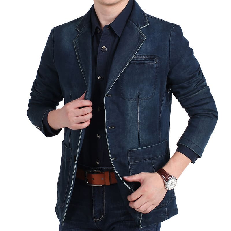 Jaqueta Jeans Masculina De Botões - Image 4