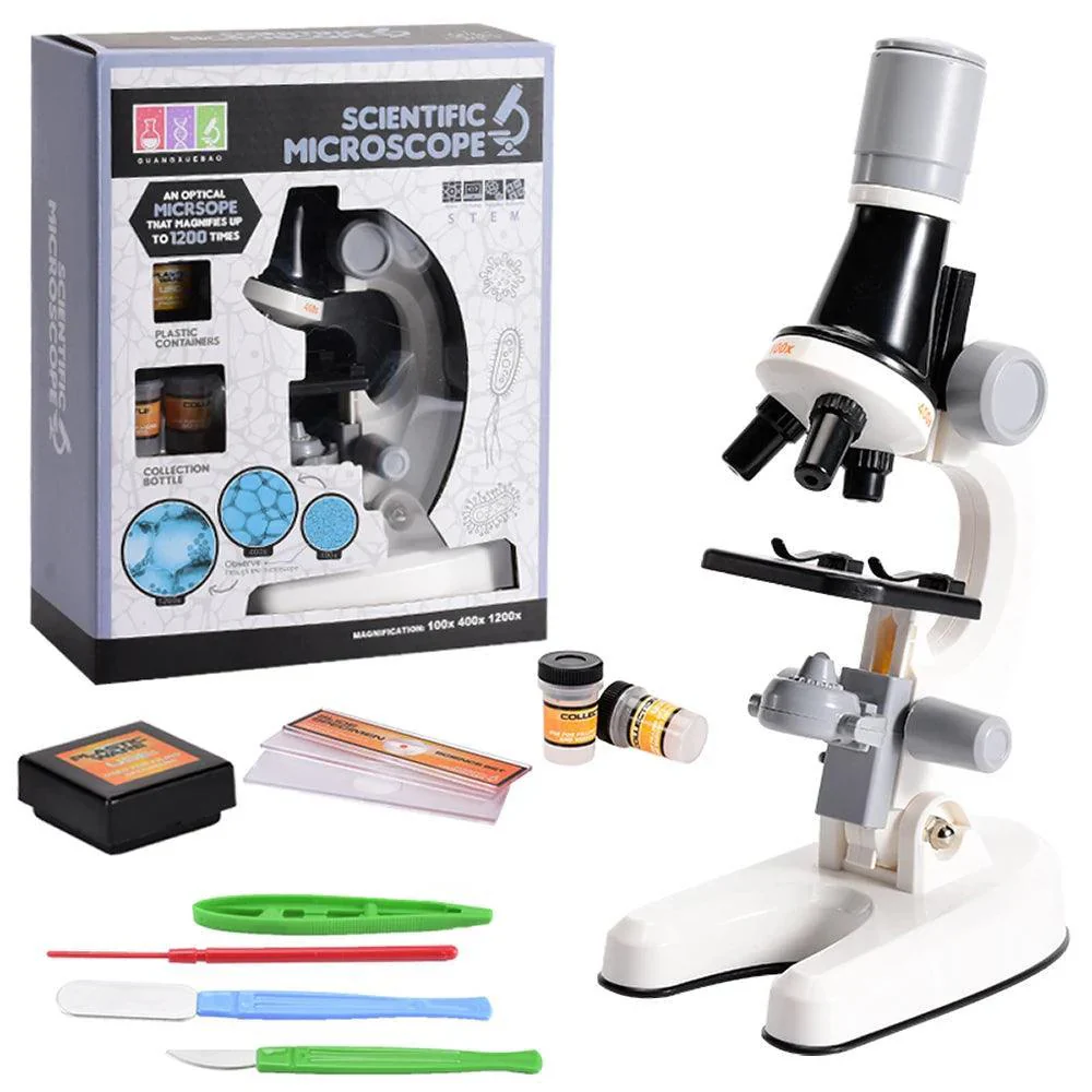 Kit de Microscópio Cintífico Infantil LED 1200x - Image 3