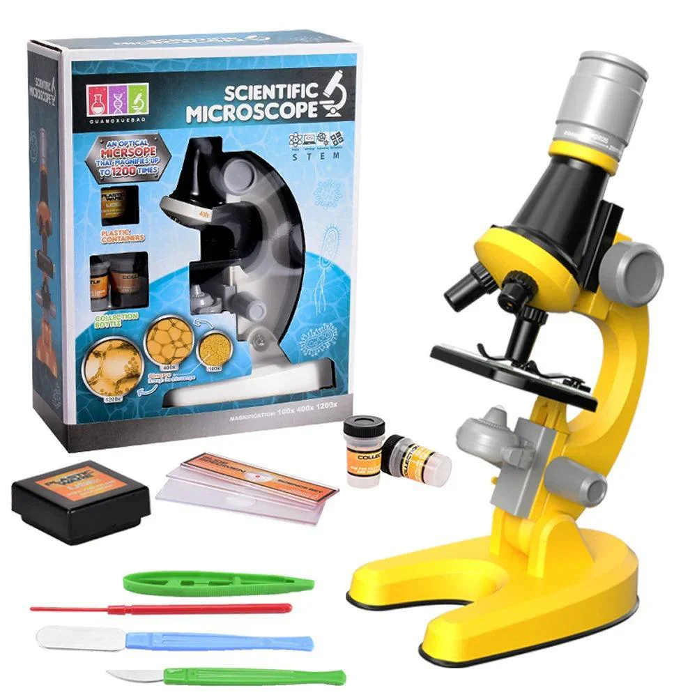 Kit de Microscópio Cintífico Infantil LED 1200x - Image 4