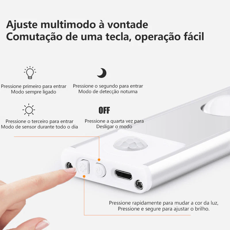 Luminárias Recarregável Com Sensor de Movimento - Image 4