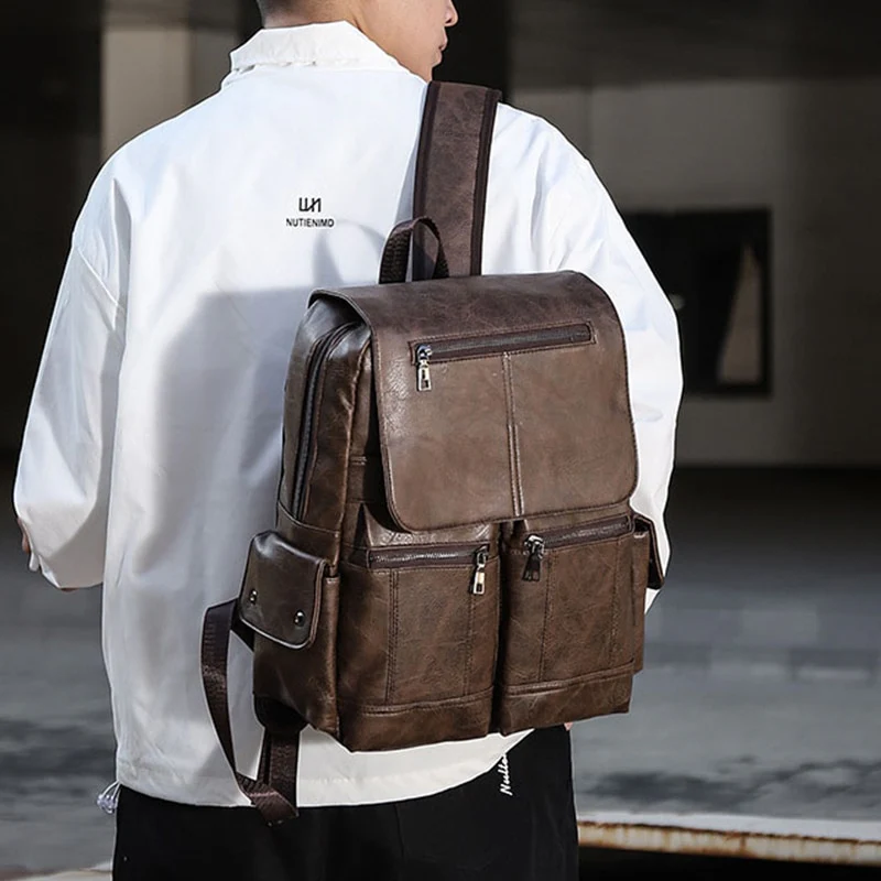 Mochila de Couro Vintage - Image 9