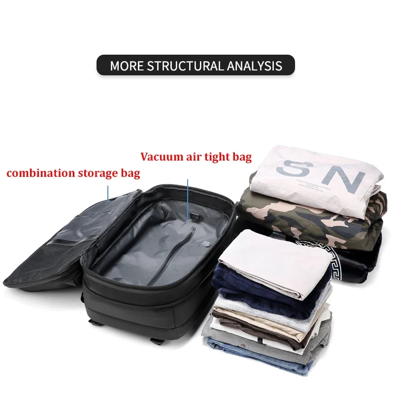 Mochila De Viagem Smart | AirCompress - Image 3