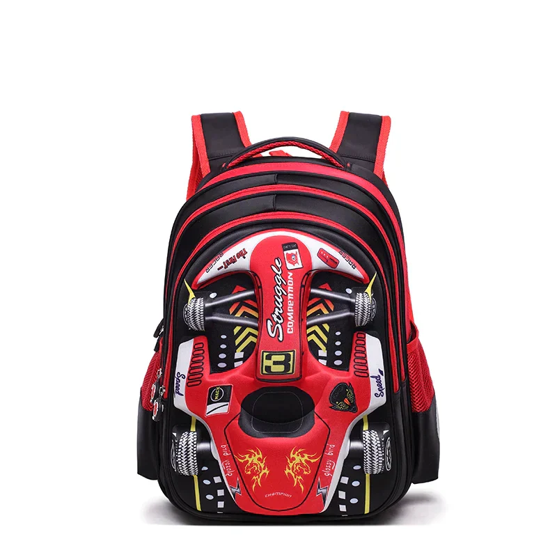 Mochila Escolar Infantil Carro de Corrida 3D - Image 3