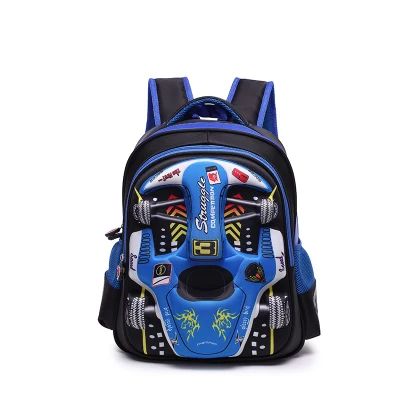 Mochila Escolar Infantil Carro de Corrida 3D - Image 7