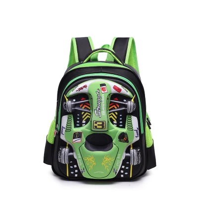 Mochila Escolar Infantil Carro de Corrida 3D - Image 8