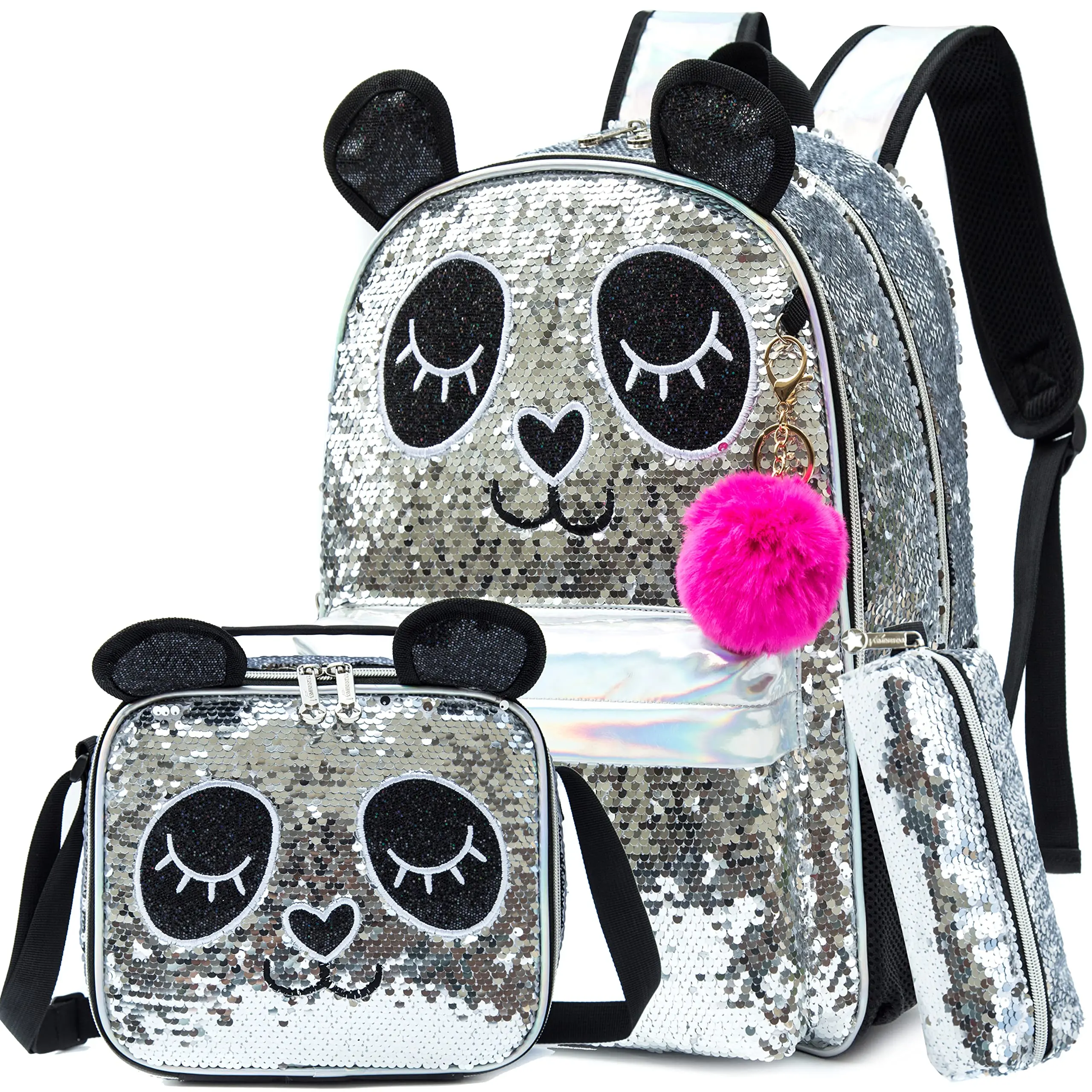Mochila Escolar Infantil de Panda Brilhante - Image 2