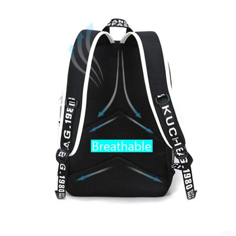 Mochila Escolar Preta Neon - Image 2