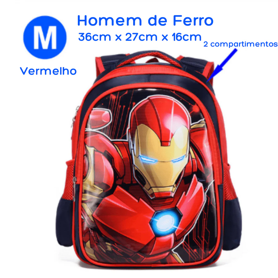 Mochila Infantil Vingadores Heróis - Image 15