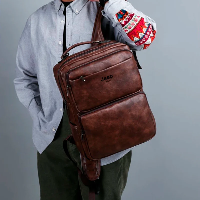 Mochila Jeep em Couro Nobre - Buluo Premium - Image 7