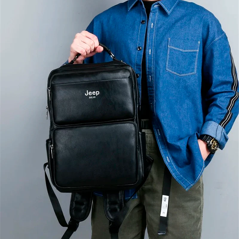 Mochila Jeep em Couro Nobre - Buluo Premium - Image 8