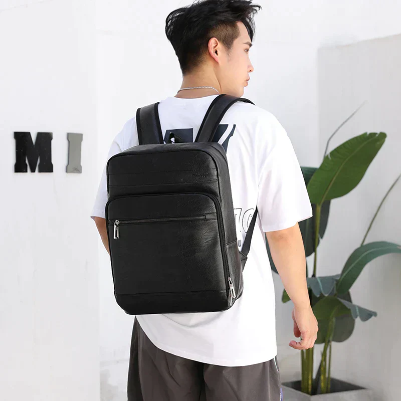 Mochila Masculina em Couro - Hermez Premium - Image 3
