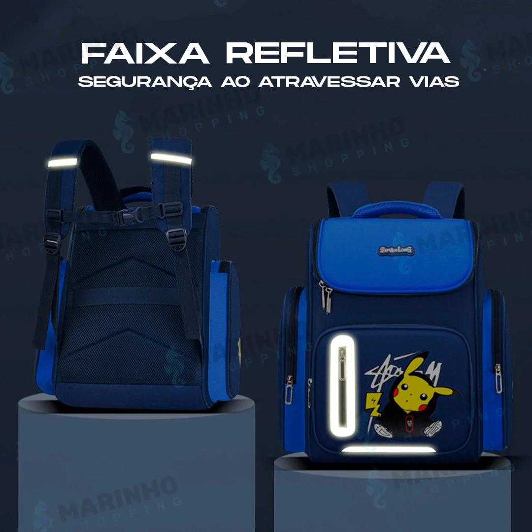 Mochila Pokemon Escolar Costas - Image 4