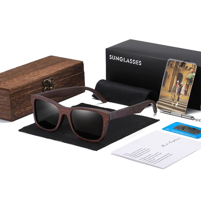 Óculos de Sol de Bambu Natural GM: Estilo Artesanal e Proteção Polarizada - Image 11