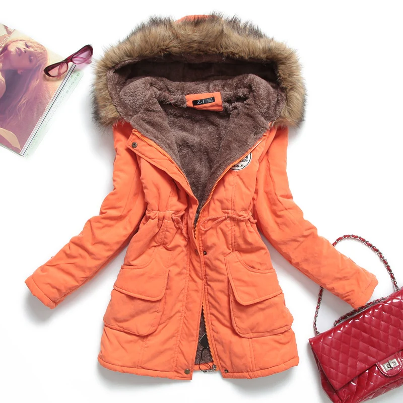 Parka Feminina Forrada com Pelo - Image 5