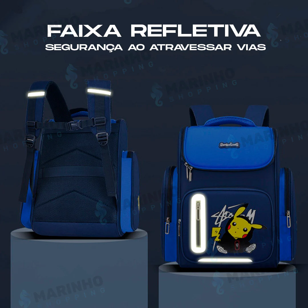 Mochila Pokemon Escolar Rodinha - Image 4