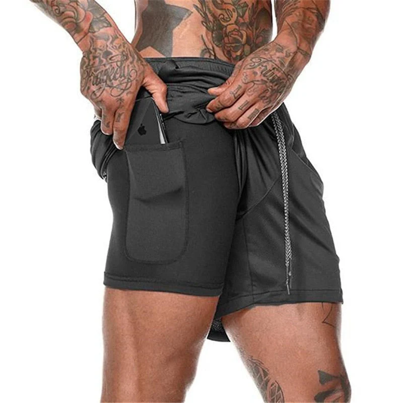 Shorts Dupla Camada com Bolso Interno | PowerFlex - Image 3