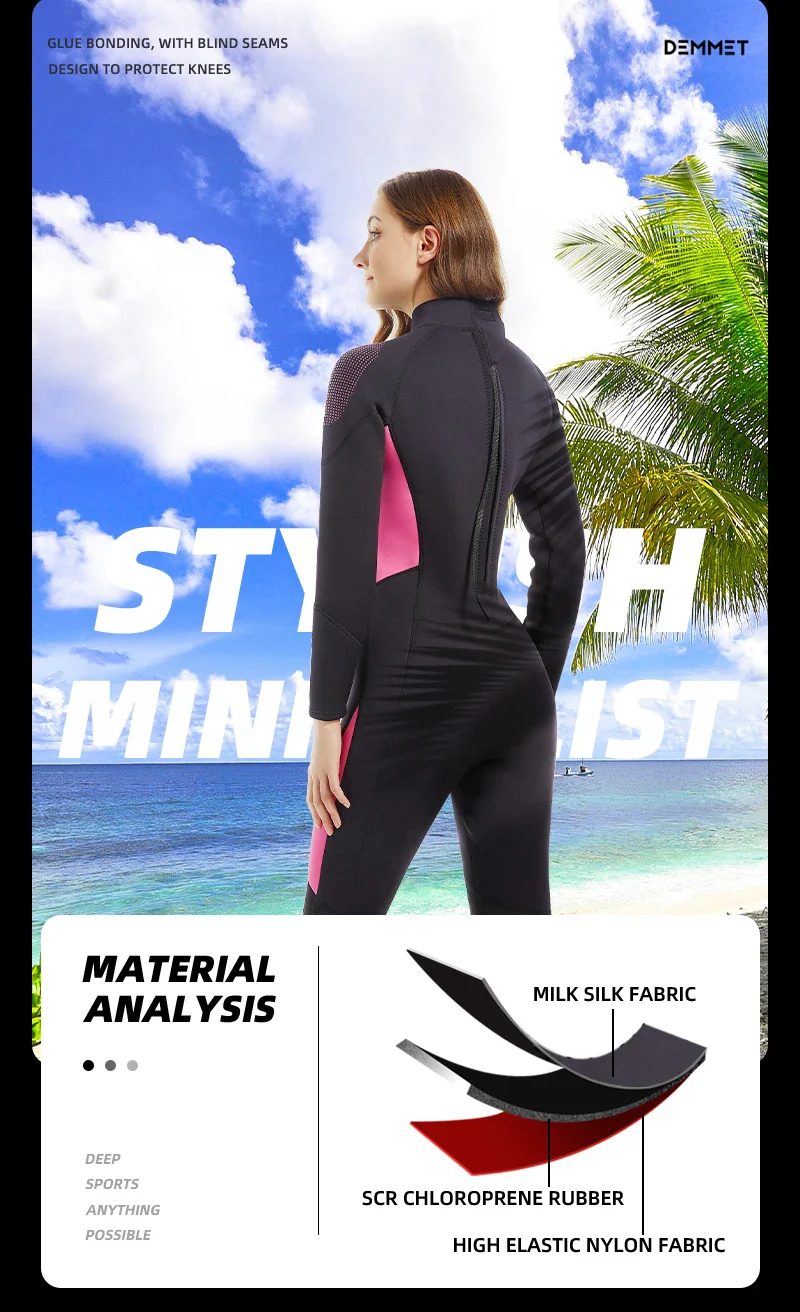 Roupa De Mergulho Masculino e Feminina Wetsuit 1.5MM/3MM - Image 16