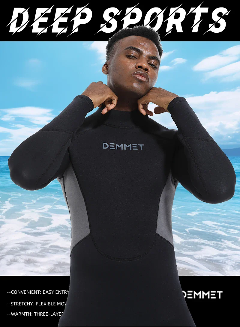 Roupa De Mergulho Masculino e Feminina Wetsuit 1.5MM/3MM - Image 8