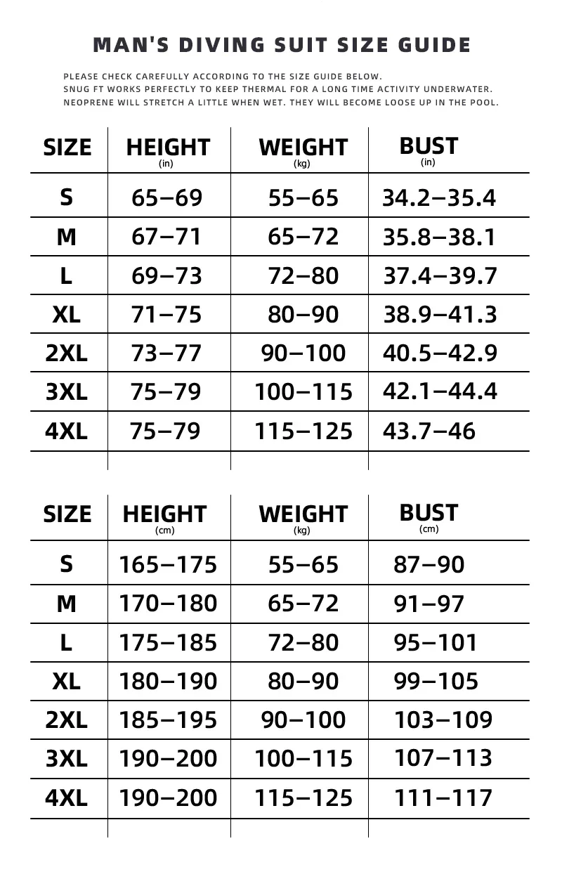 Roupa De Mergulho Masculino e Feminina Wetsuit 1.5MM/3MM - Image 9