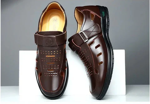Sandália Masculina em Couro Nobre - Lewis Premium - Image 8