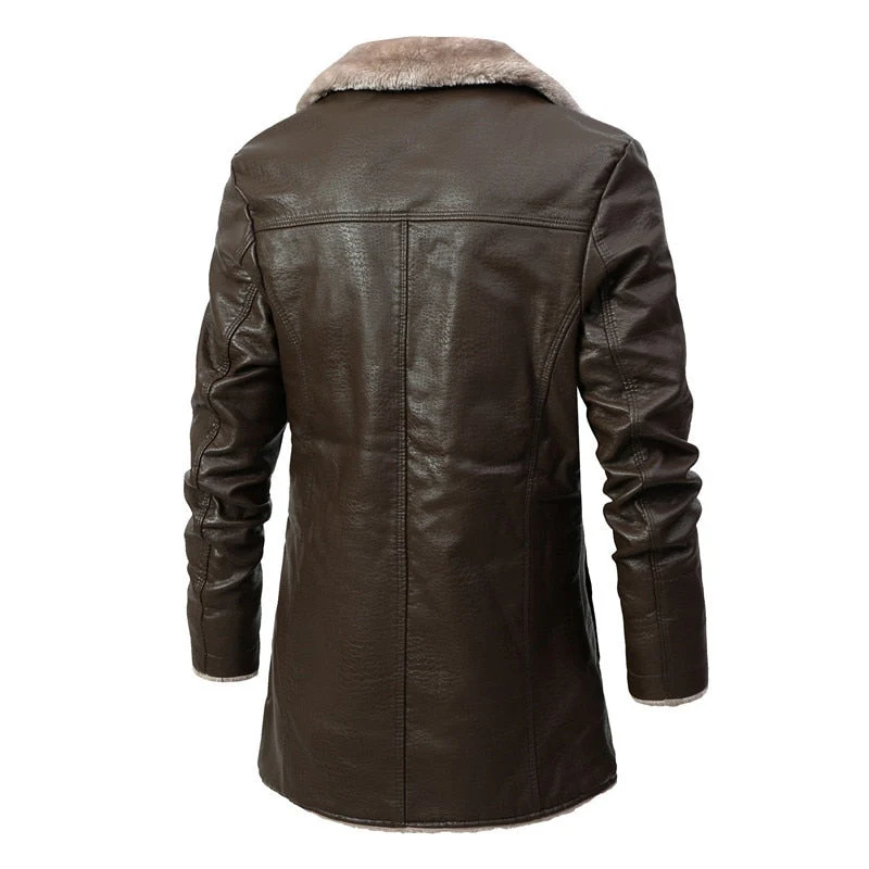Sobretudo Masculino Couro - Image 4