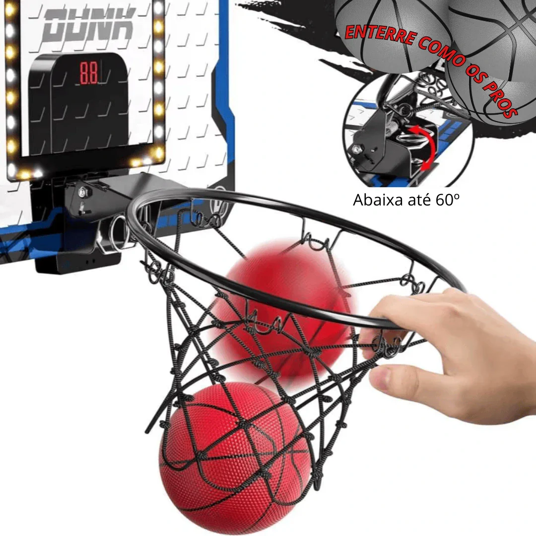 Tabela de Basquete e Aro Retrátil | Mini Pro Hoop Dunk - Image 3