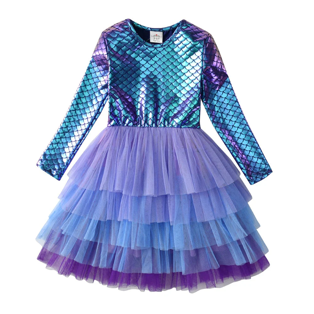 Vestido Sereia Encantada Manga Longa - Image 7